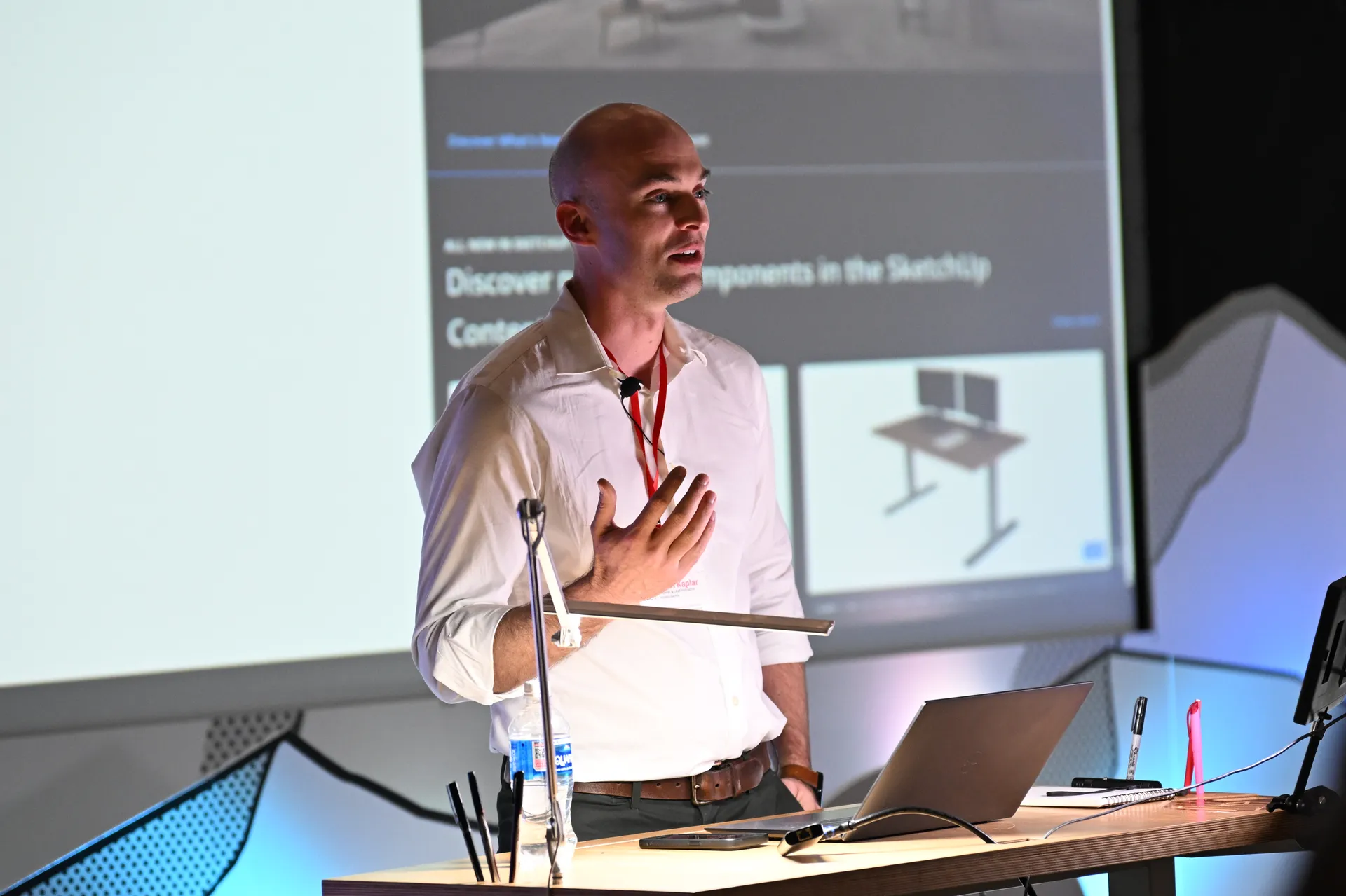 John Kaplar speaking at the SketchUp 3D Summit